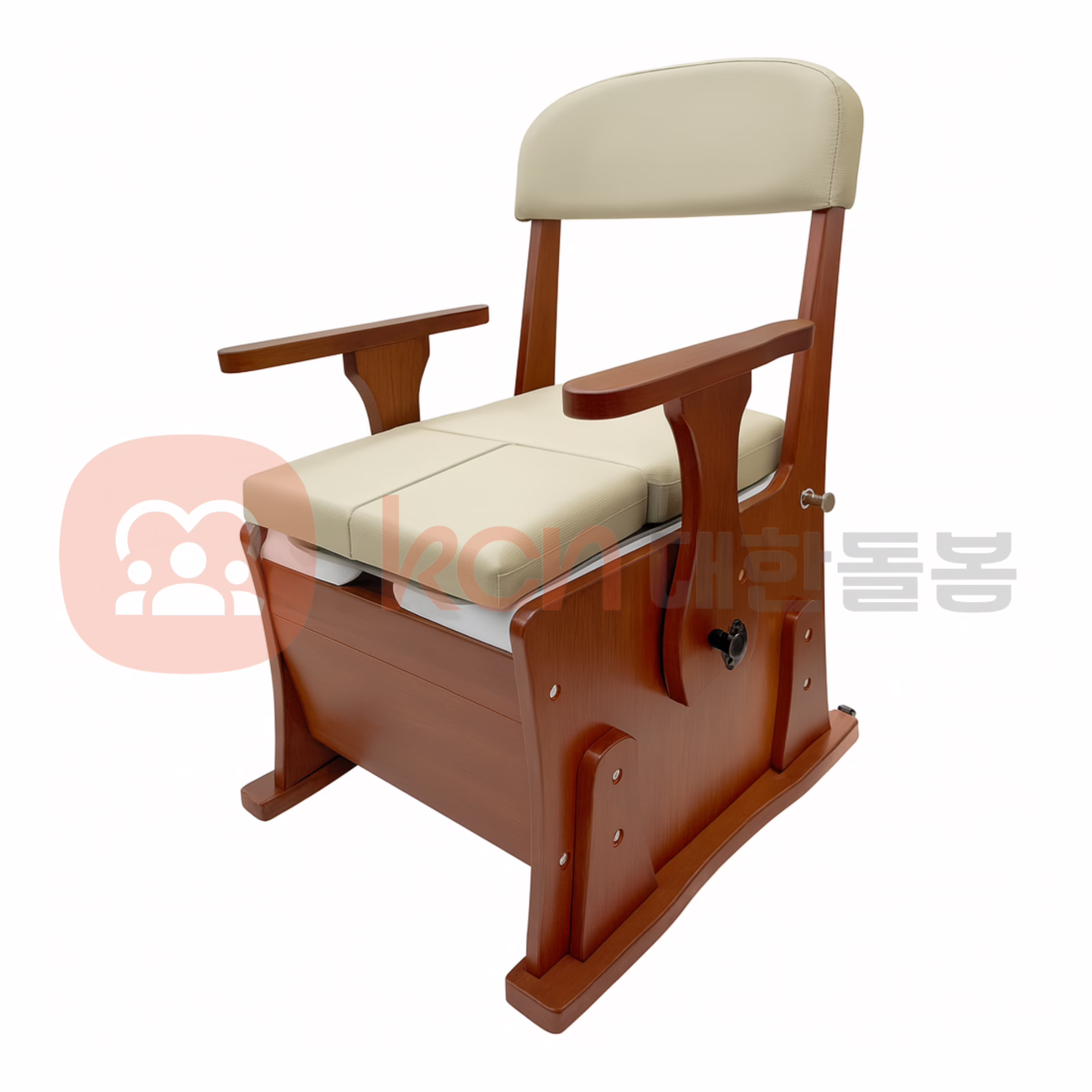 편안한 나무 의자