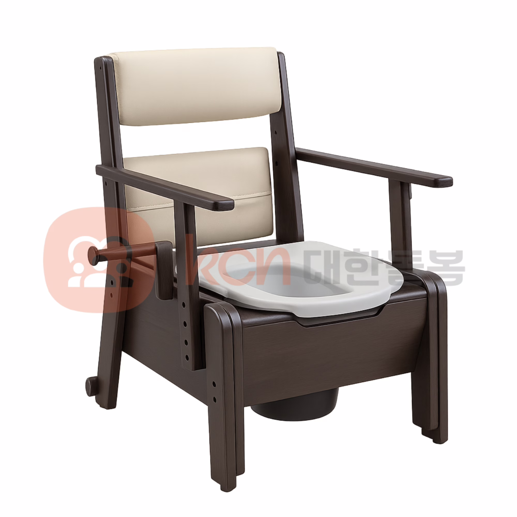 PN-L23206KR - 내구성과 품질을 겸비한 수입 천연목 이동변기 1 편안한 디자인의 화장실 의자