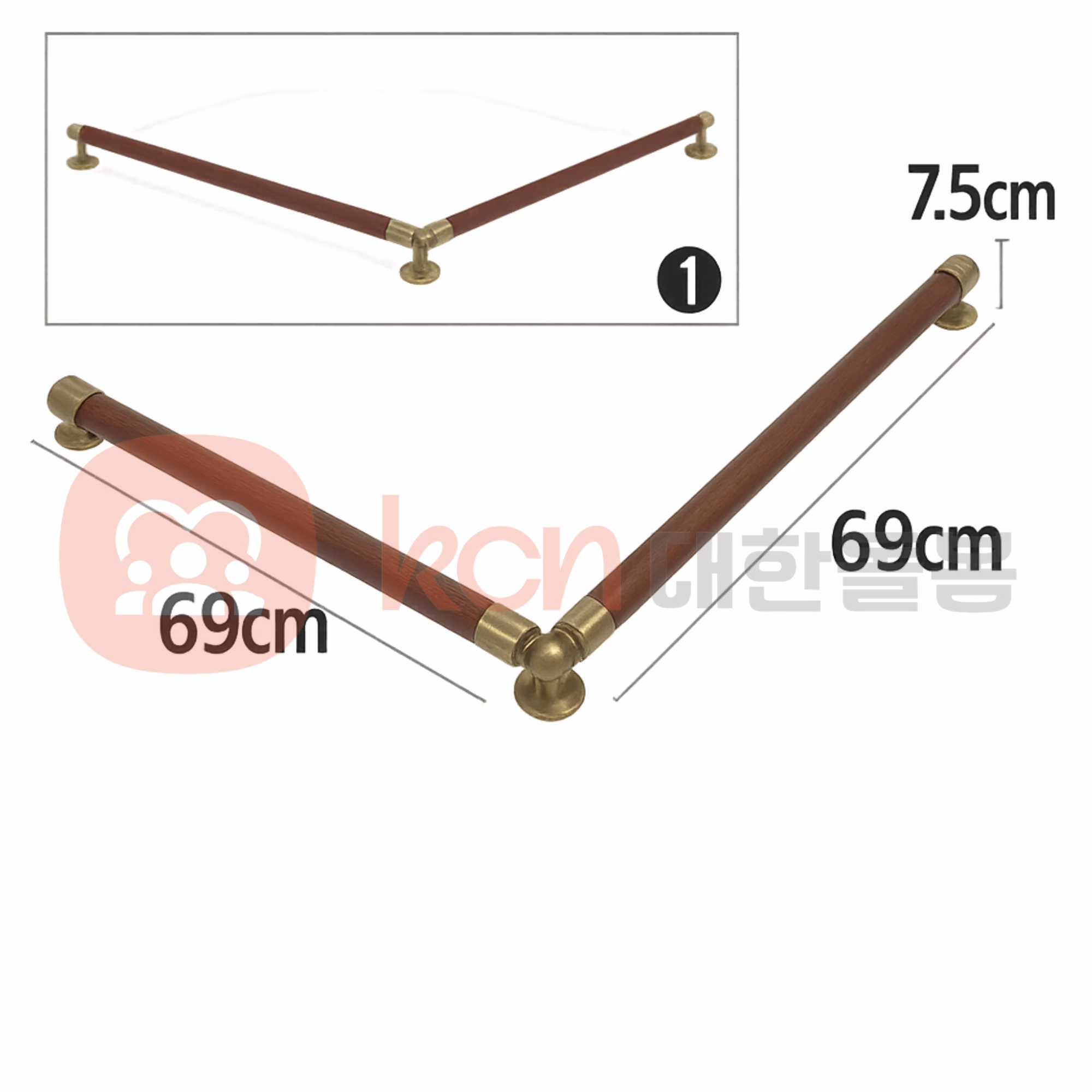 ASH-111 손잡이 – 각도 조절형 벽부착형 실내용 안전 손잡이 1 ASH-111 손잡이 – 각도 조절형 벽부착형 실내용 안전 손잡이