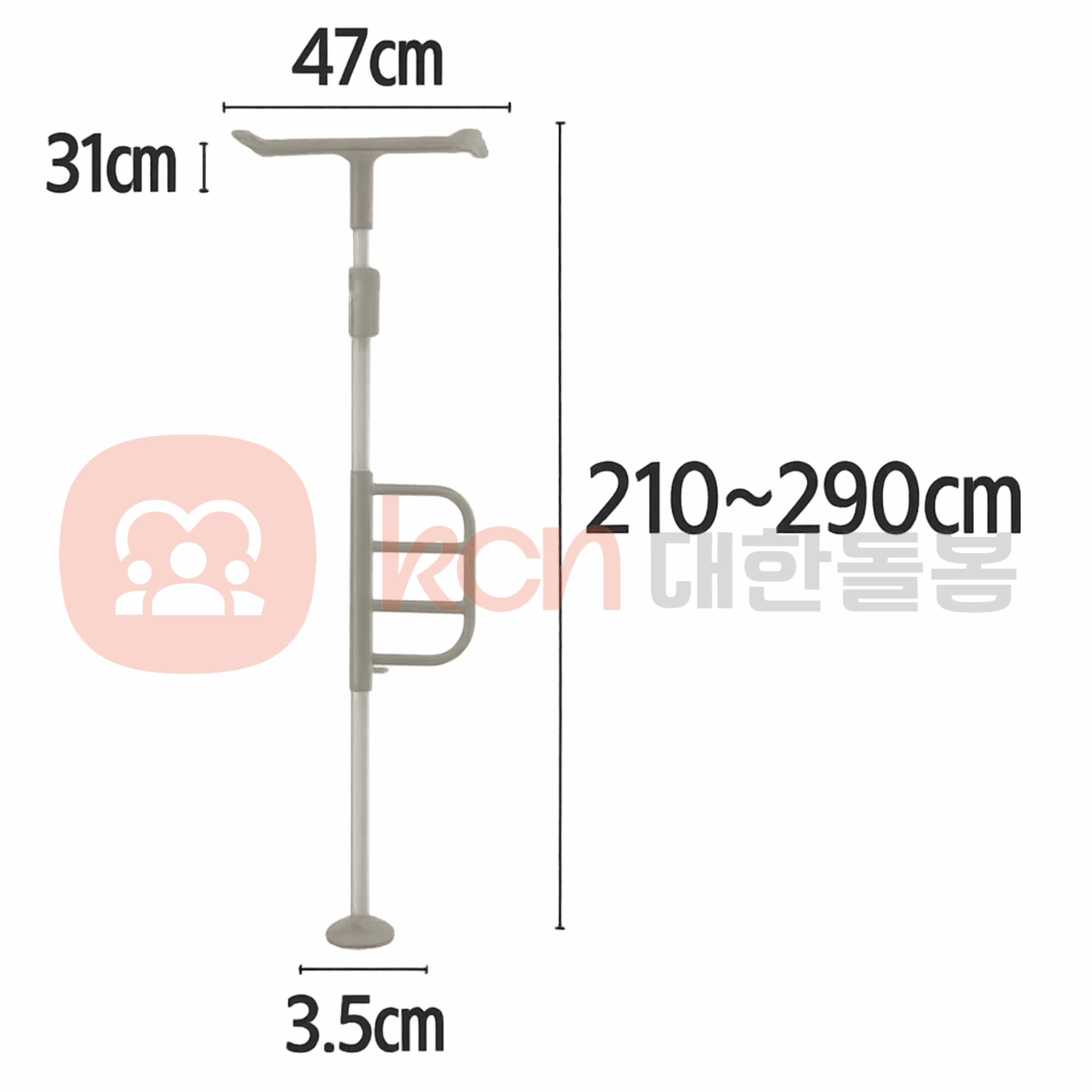BFSH20 기둥형 실내용 안전 손잡이 1 BFSH20 기둥형 실내용 안전 손잡이