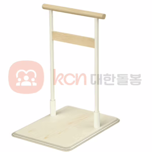 CAC-100 침대용 고정형 손잡이 – 원목과 스틸의 조화로 편안한 기상 보조