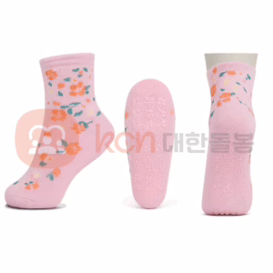 꽃무늬 핑크색 양말 세트