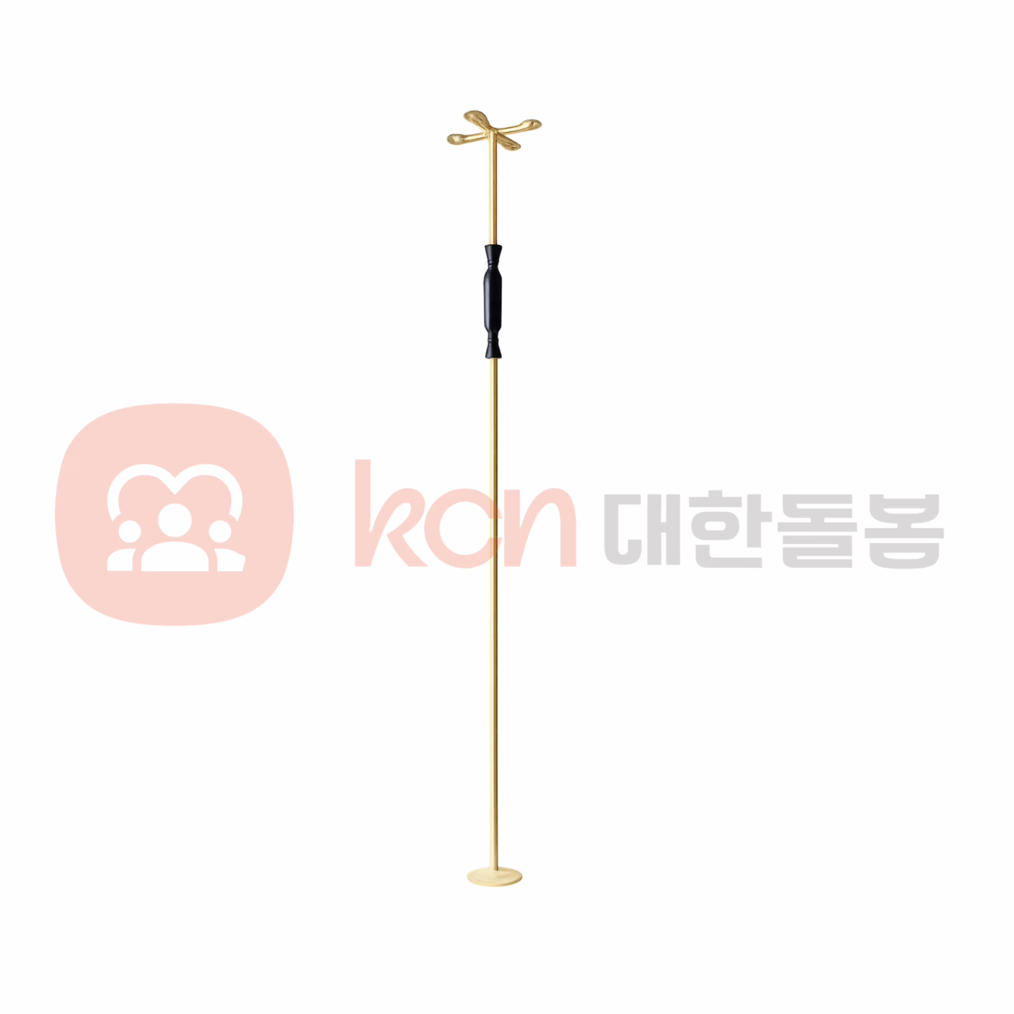 DGP-0005 복지용 손잡이 – 천장 고정형 기둥 손잡이, 욕실과 실내 이동 안전 보조 1 금색의 긴 지팡이 형태