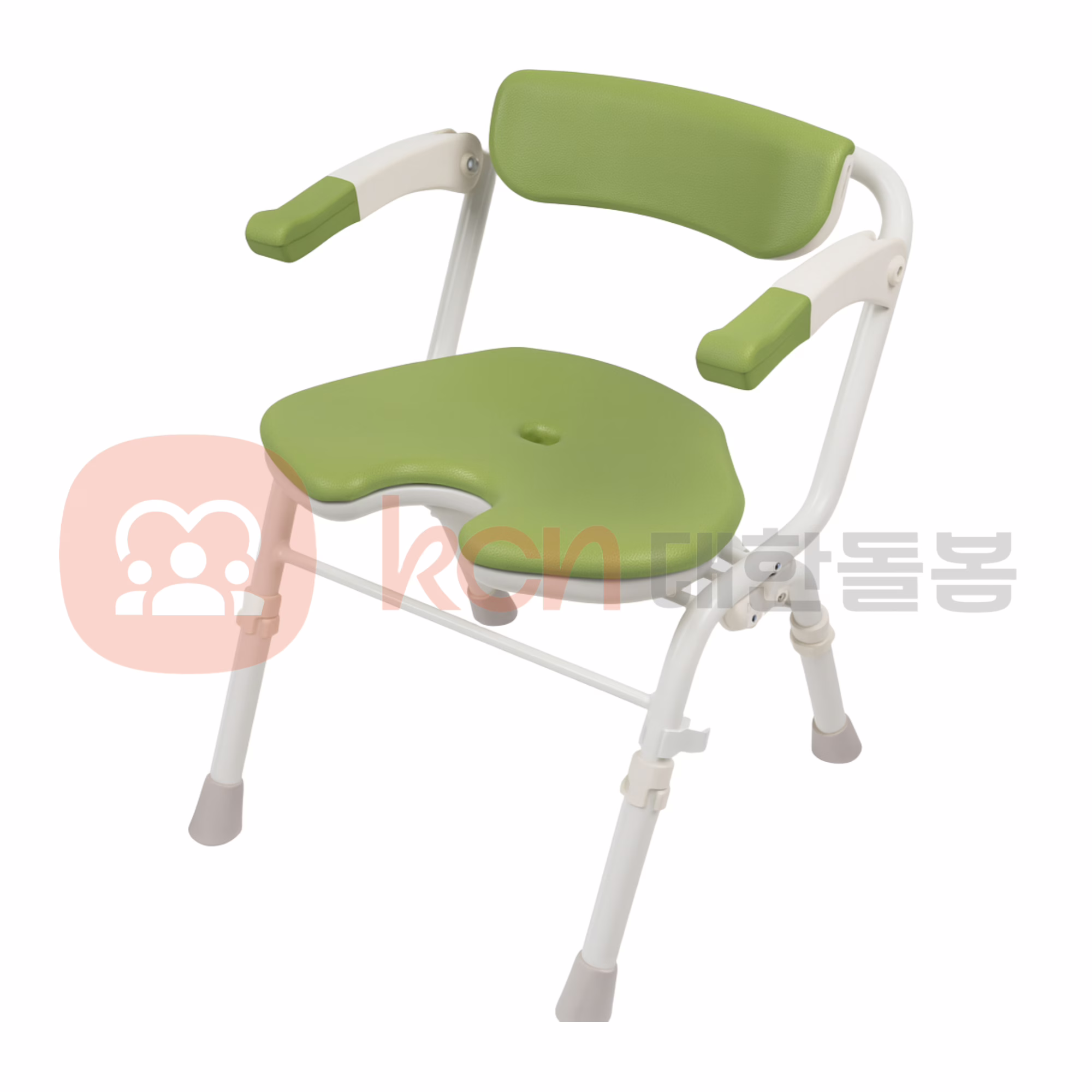 ASC-502 - 알루미늄 프레임과 EVA 시트로 제작된 다기능 목욕의자 1 초록색 의자, 편안한 디자인