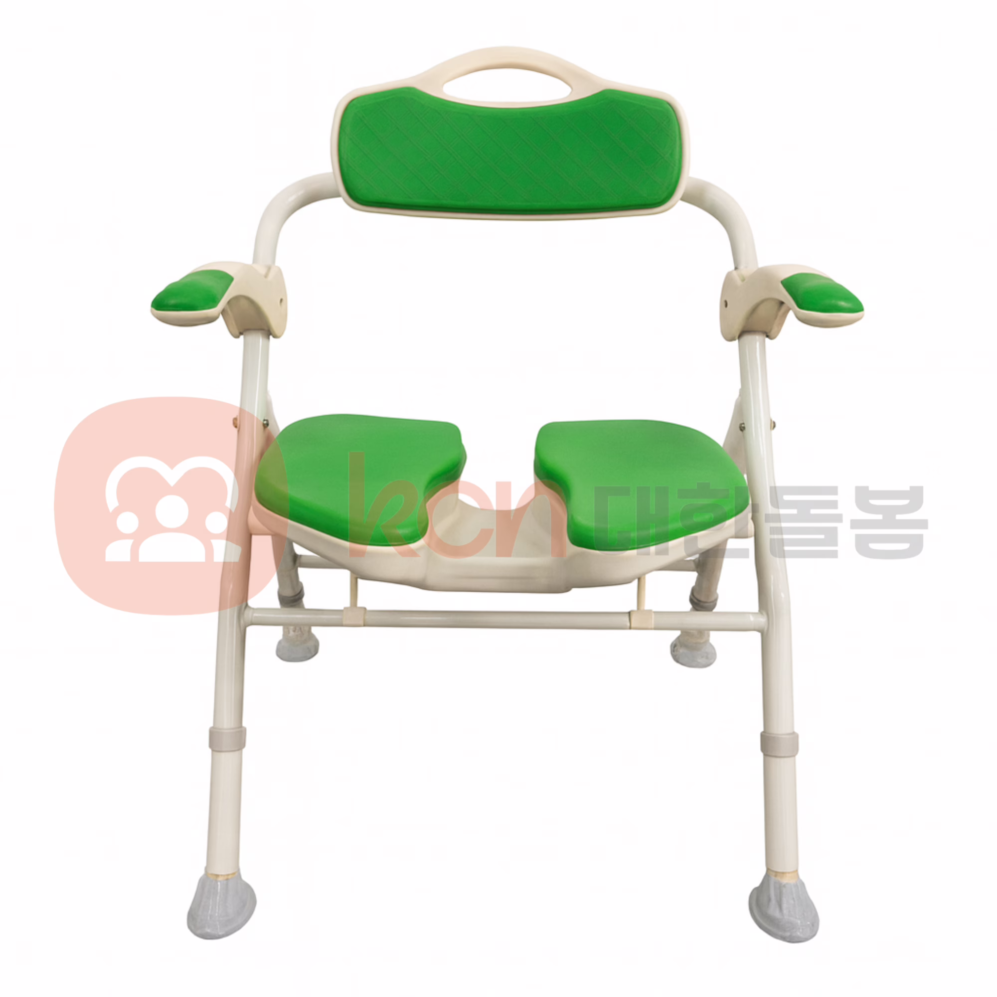 초록색 좌석의 욕조 의자