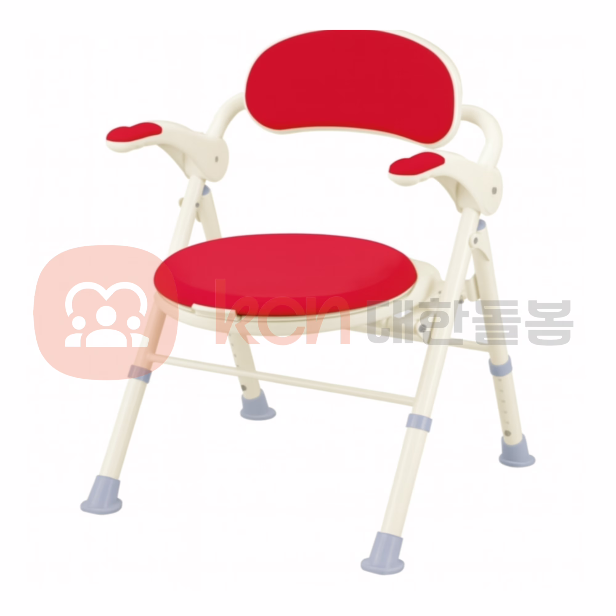 붉은색 의자, 편안한 디자인