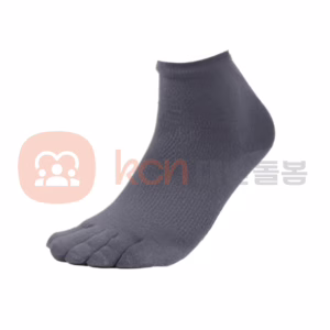 발가락이 있는 회색 양말
