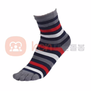 줄무늬 발가락 양말